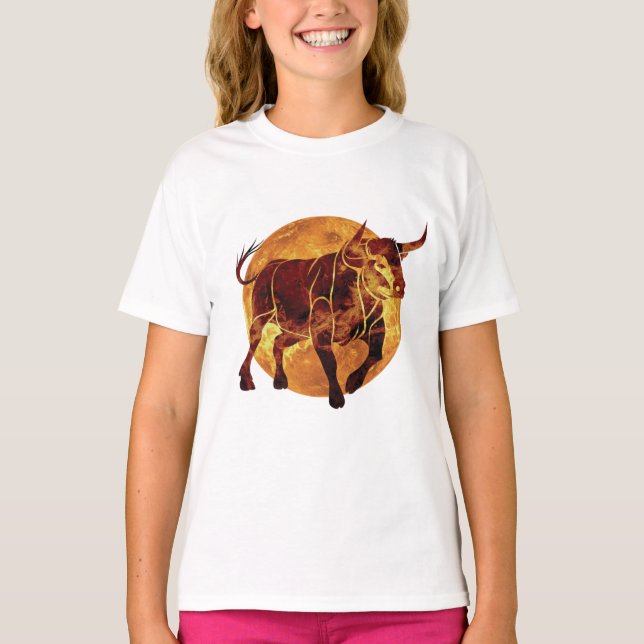 Camiseta Rótulo Taurus Zodiac (Anverso)