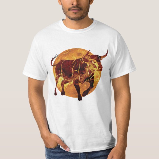 Camiseta Rótulo Taurus Zodiac (Anverso)