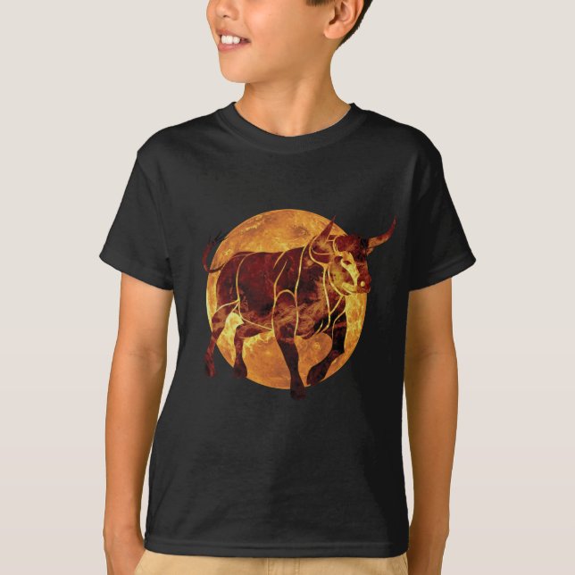 Camiseta Rótulo Taurus Zodiac (Anverso)