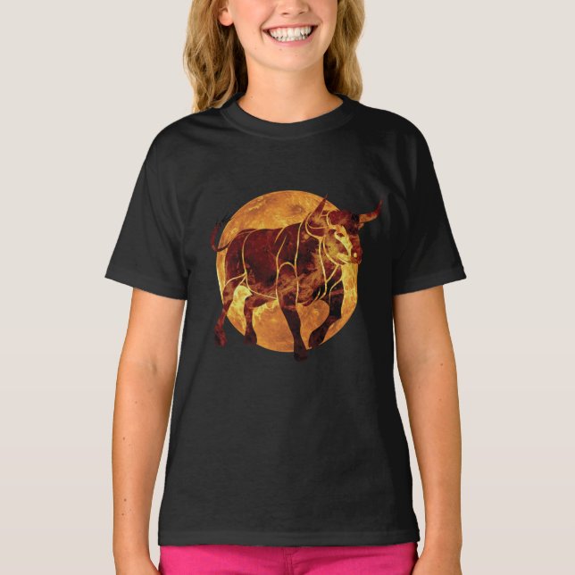 Camiseta Rótulo Taurus Zodiac (Anverso)
