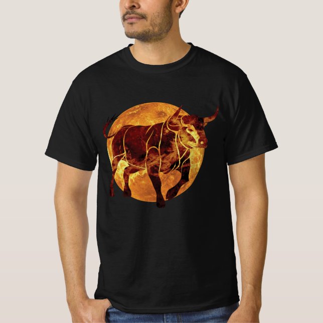 Camiseta Rótulo Taurus Zodiac (Anverso)