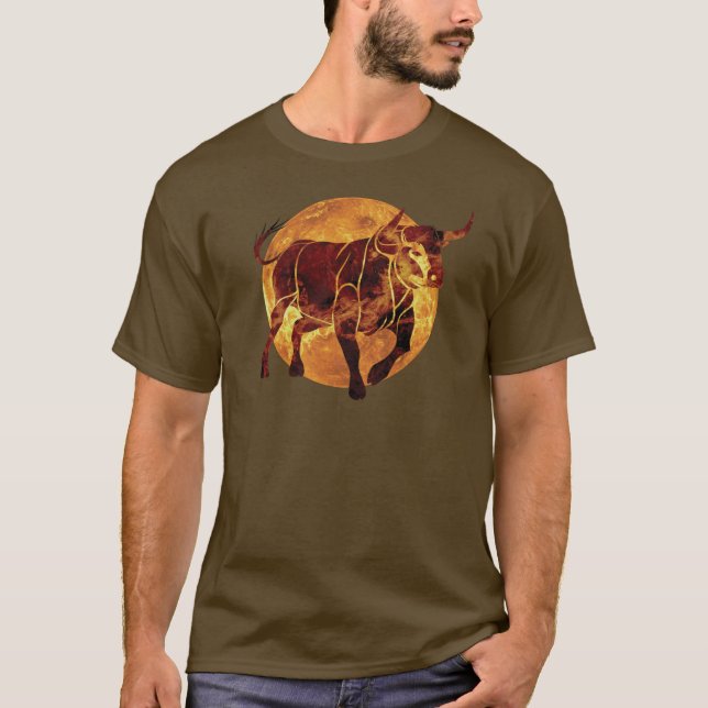 Camiseta Rótulo Taurus Zodiac (Anverso)