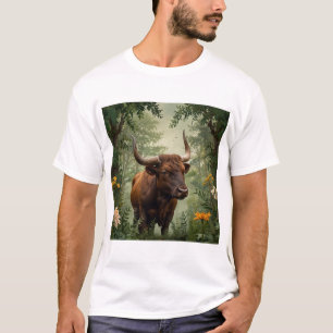 Camiseta Rótulo Taurus Zodiac Diseño de Taurus basado