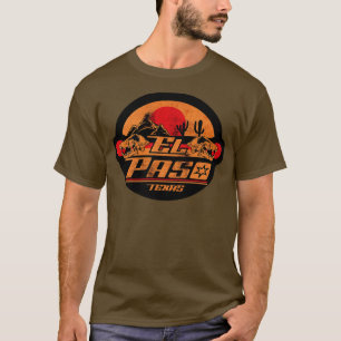 Camiseta Rótulo Texas de El Paso