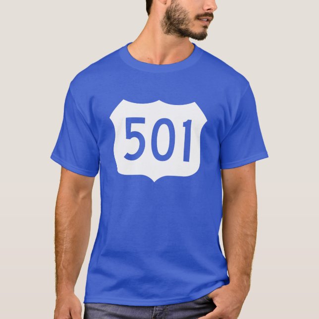 Camiseta Rótulo US Route 501 (Anverso)