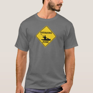 Camiseta Rótulo vial de la zona de Kayak