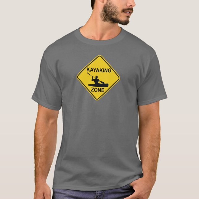 Camiseta Rótulo vial de la zona de Kayak (Anverso)