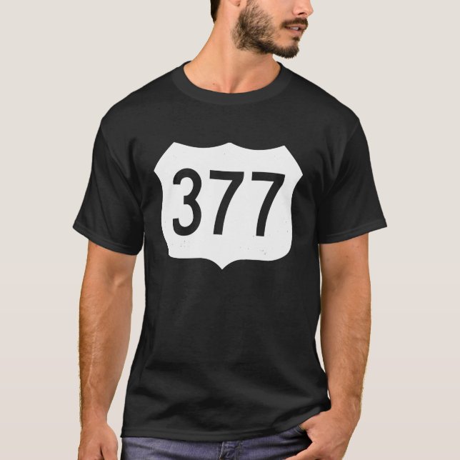 Camiseta Rótulo vial Texas 377 (Anverso)