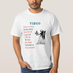 Camiseta Rótulo Virgo Horoscope Zodiac
