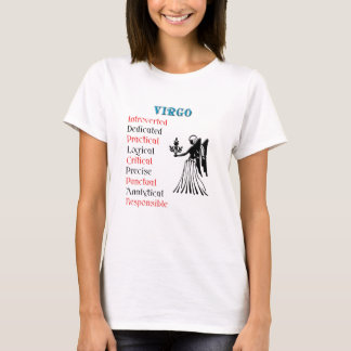 Camiseta Rótulo Virgo Horoscope Zodiac