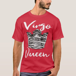 Camiseta Rótulo Virgo Queen Zodiac Con Patrón De Impresión 