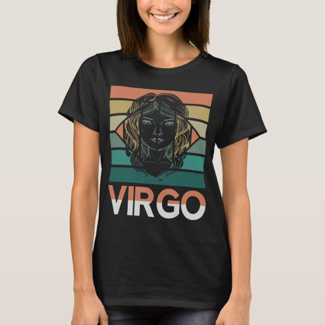 Camiseta Rótulo Virgo Zodiac (Anverso)