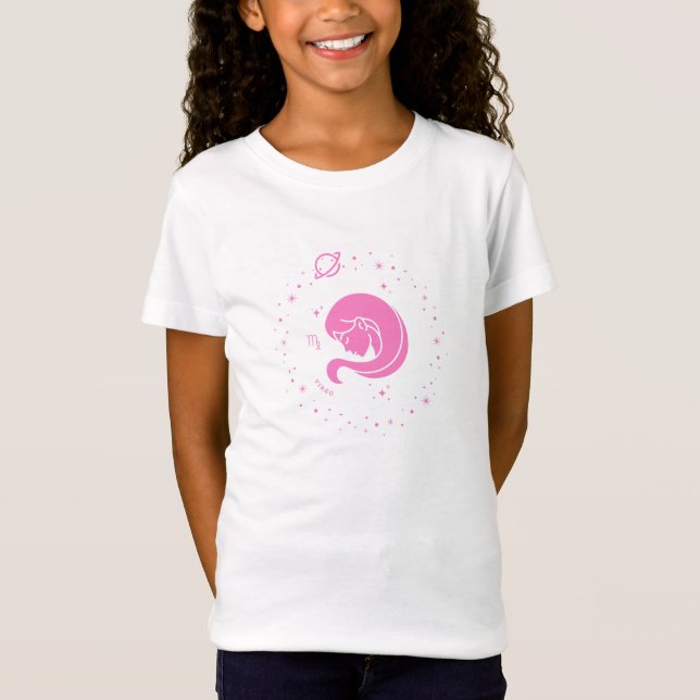 Camiseta Rótulo Virgo Zodiac (Anverso)