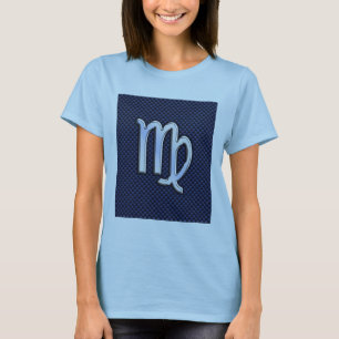Camiseta Rótulo Virgo Zodiac al estilo de fibra de carbono