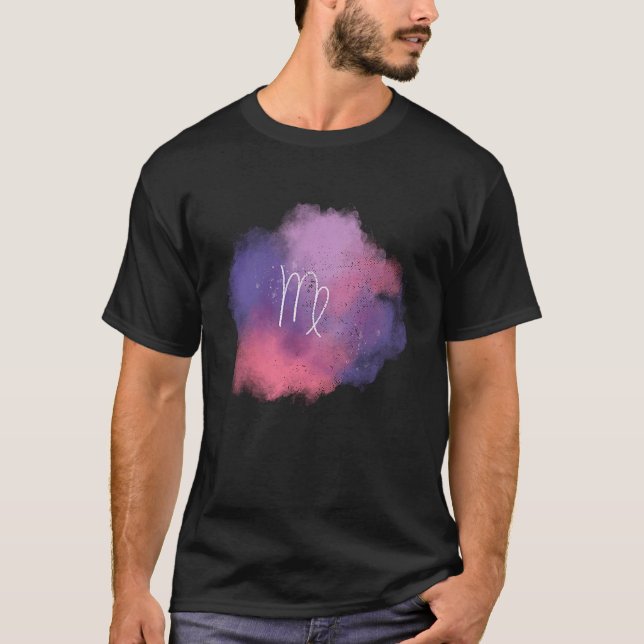Camiseta Rótulo Virgo Zodiac Astronomía Horóscopo Ast (Anverso)