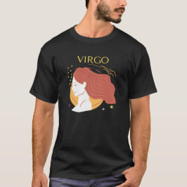 Camiseta Rótulo Virgo Zodiac y cita el tema de regalo moder