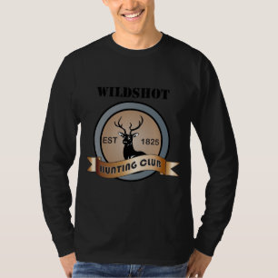 Camiseta Rótulo y distintivo del club de caza
