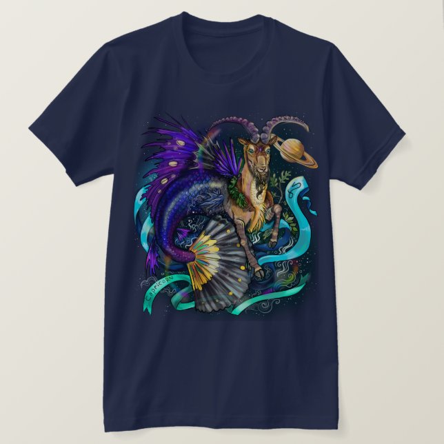 Camiseta Rótulo Zodiac de Capricornio (Anverso del diseño)