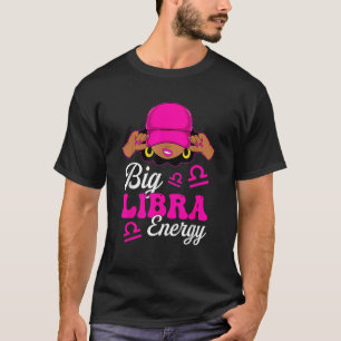 Camiseta Rótulo Zodiac Gran Libra Energy Sassy de la Mujer 