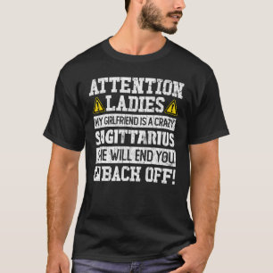 Camiseta Rótulo Zodiac Sagittarius Girlfriend Graphic