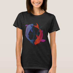 Camiseta Rótulo Zodiaco Azul Pescado Horóscopo Pescado