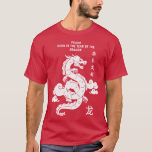 Camiseta Rótulo Zodiaco Chino Nacido En El Año Del Dragón