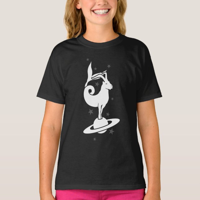 Camiseta Rótulo zodiaco de Capricornio (Anverso)