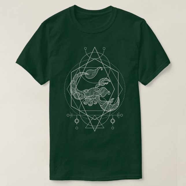 Camiseta Rótulo zodiaco Escorpio (Diseño del anverso)