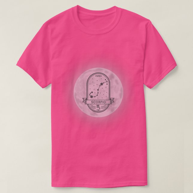 Camiseta Rótulo zodiaco Escorpio 2599 (Diseño del anverso)