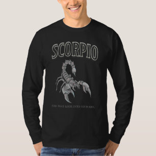 Camiseta Rótulo Zodiaco Escorpio Astrología Horoscopio