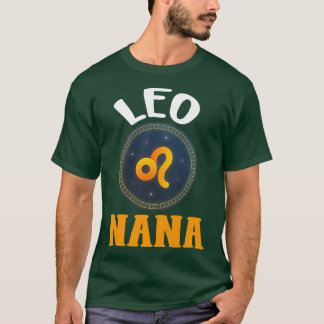 Camiseta Rótulo Zodiaco Leo Nana Horoscope Astrología G
