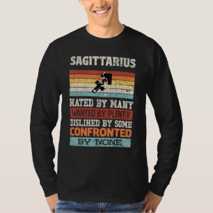 Camiseta Rótulo zodiaco sagitario odiado por muchos gráfico