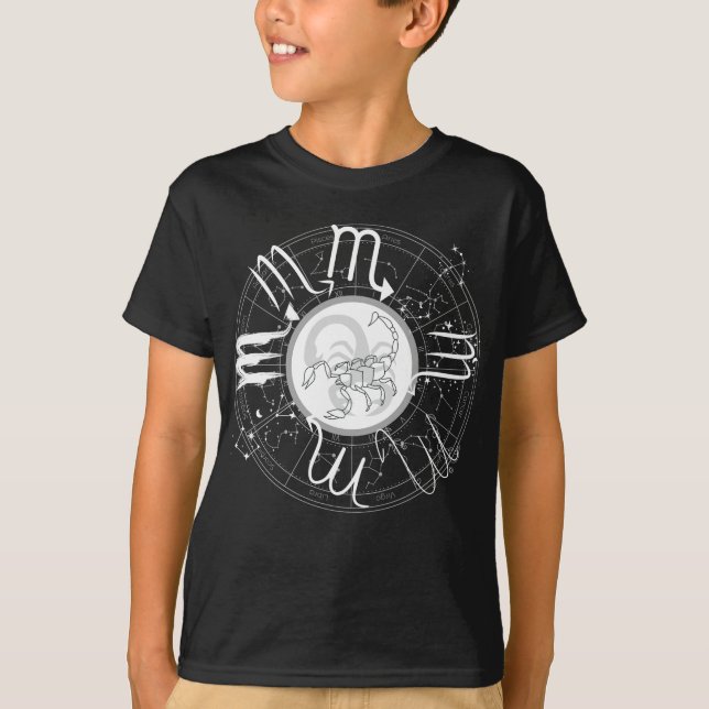 Camiseta Rótulo zodiaco Scorpio.b (Anverso)