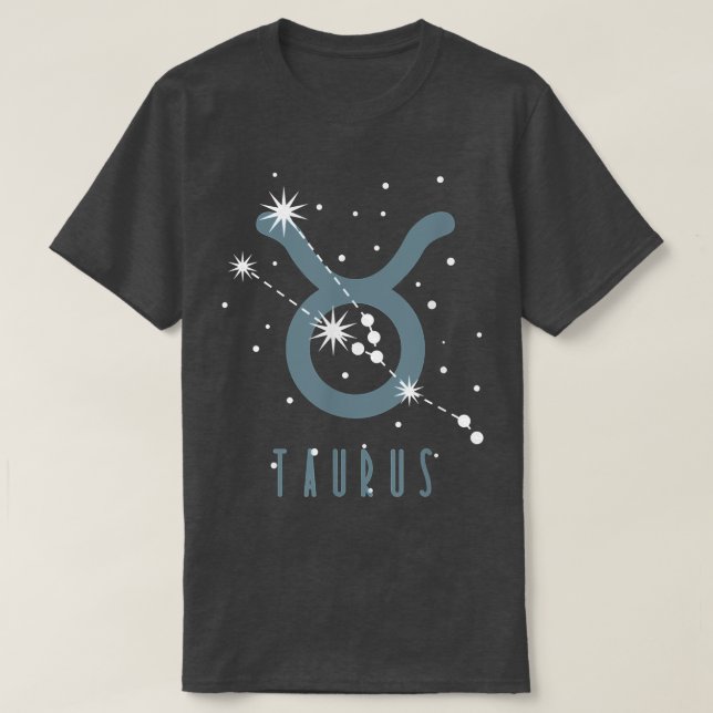 Camiseta Rótulo zodiaco Taurus2601 (Diseño del anverso)