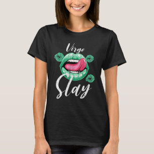 Camiseta Rótulo Zodiaco Virgo Slay Gráfico Para Mujeres Chi