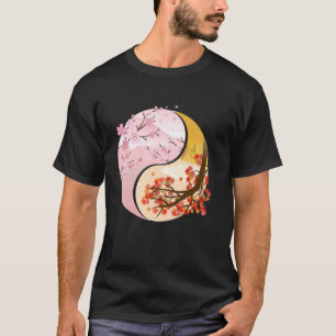 Camiseta Rótulos budistas Ying y Yang planean símbolos de C