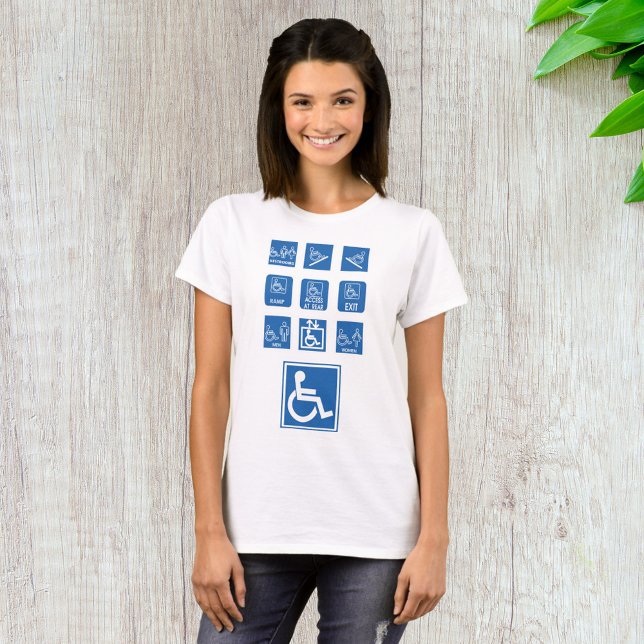 Camiseta Rótulos de accesibilidad en silla de ruedas (Subido por el creador)