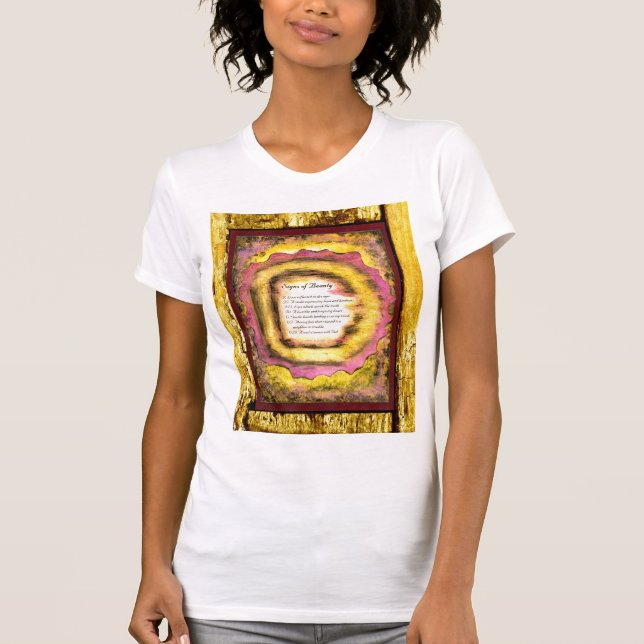 Camiseta Rótulos de belleza (Anverso)
