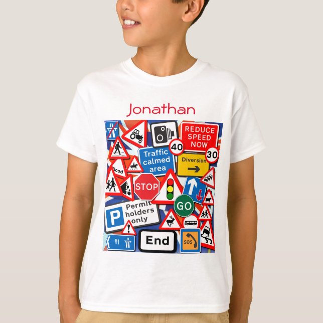 Camiseta Rótulos de carreteras (Anverso)