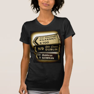 Camiseta Rótulos de Irlanda Roadside