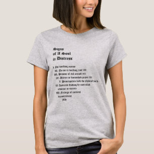 Camiseta Rótulos de un alma en peligro