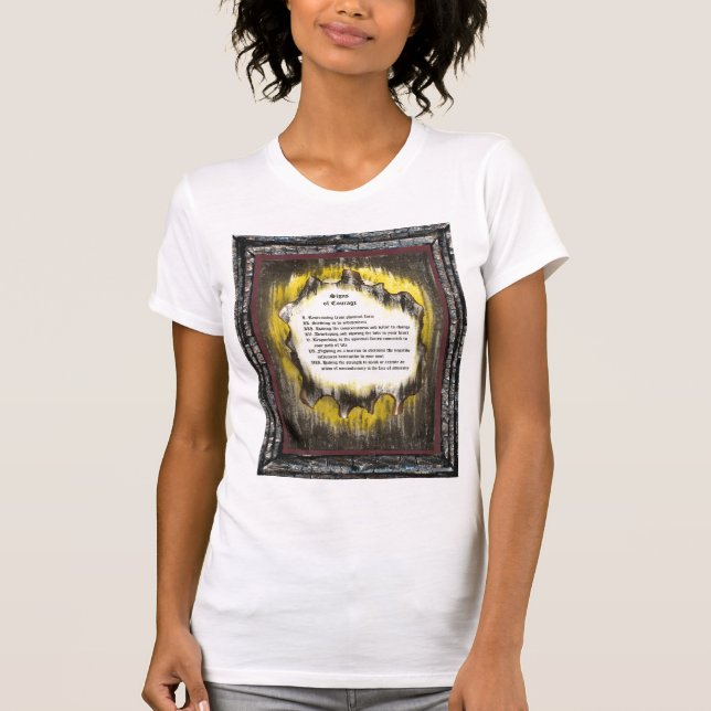 Camiseta Rótulos de valor (Anverso)