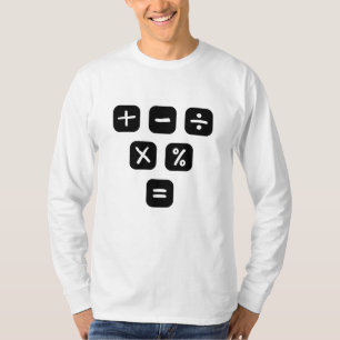 Camiseta Rótulos matemáticos de los símbolos matemáticos