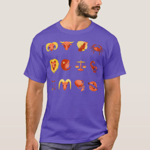 Camiseta Rótulos Zodiac Halloween Zodiac Horoscopio Astrolo