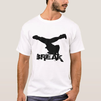 Camiseta Rotura del negro del estilo del molino de viento