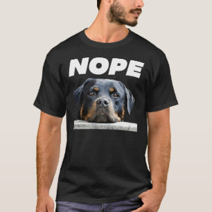 Camiseta Rotweiller Nope Rottie Face No Love Today