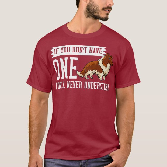 Camiseta Rough Collie Dog cachorros Dueño Lover (Anverso)