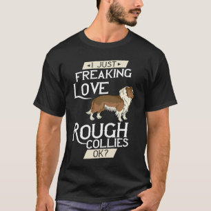 Camiseta Rough Collie Dog cachorros Dueño Lover