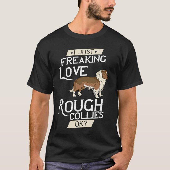 Camiseta Rough Collie Dog cachorros Dueño Lover (Anverso)
