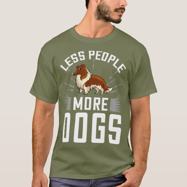 Camiseta Rough Collie Dog cachorros Dueño Lover _16 (Anverso)